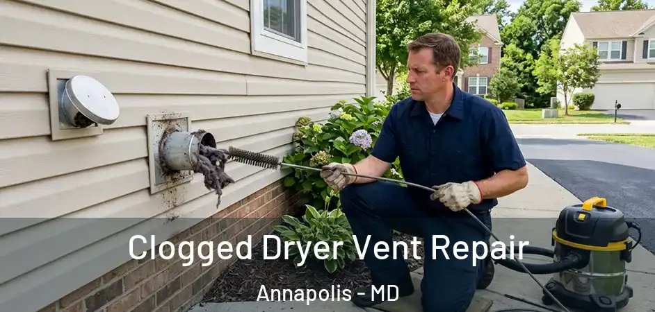Clogged Dryer Vent Repair Annapolis - MD