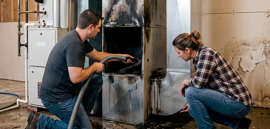 Fire and Flood Duct Restoration in Annapolis, MD