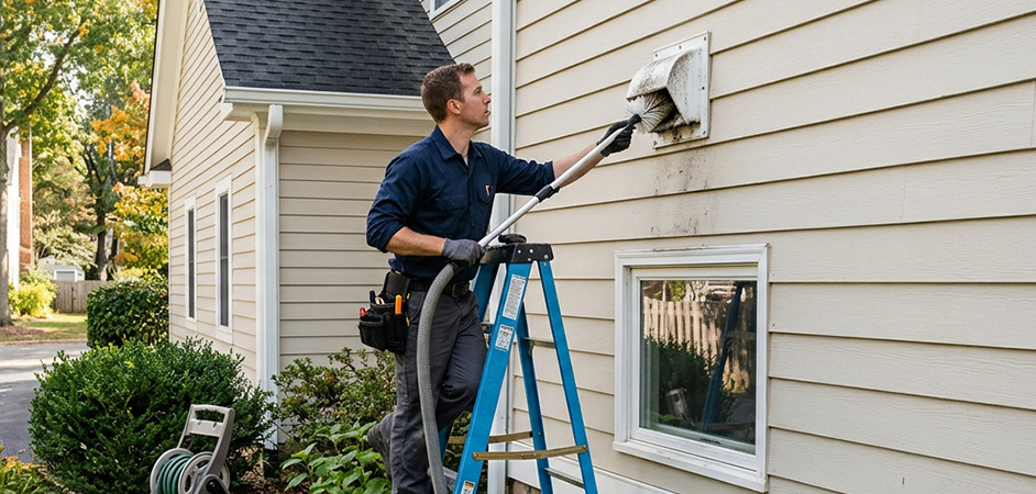 Exterior Vent Cap Cleaning in Annapolis